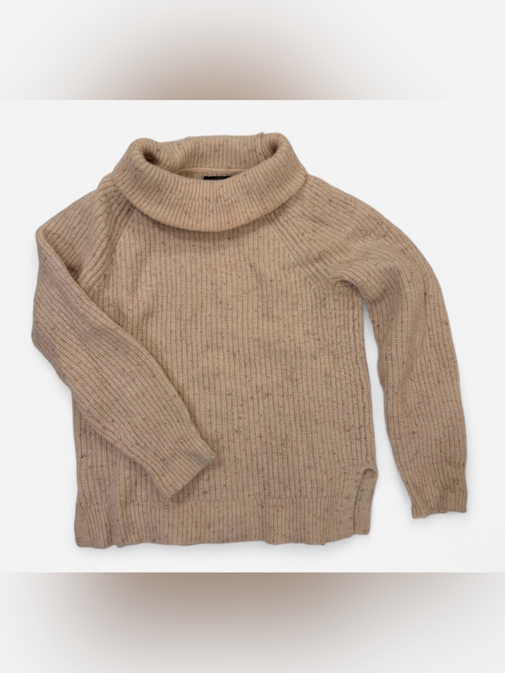 J.Crew Mercantile Donegal Chunky Turtleneck Sweater Oatmeal Size Small
